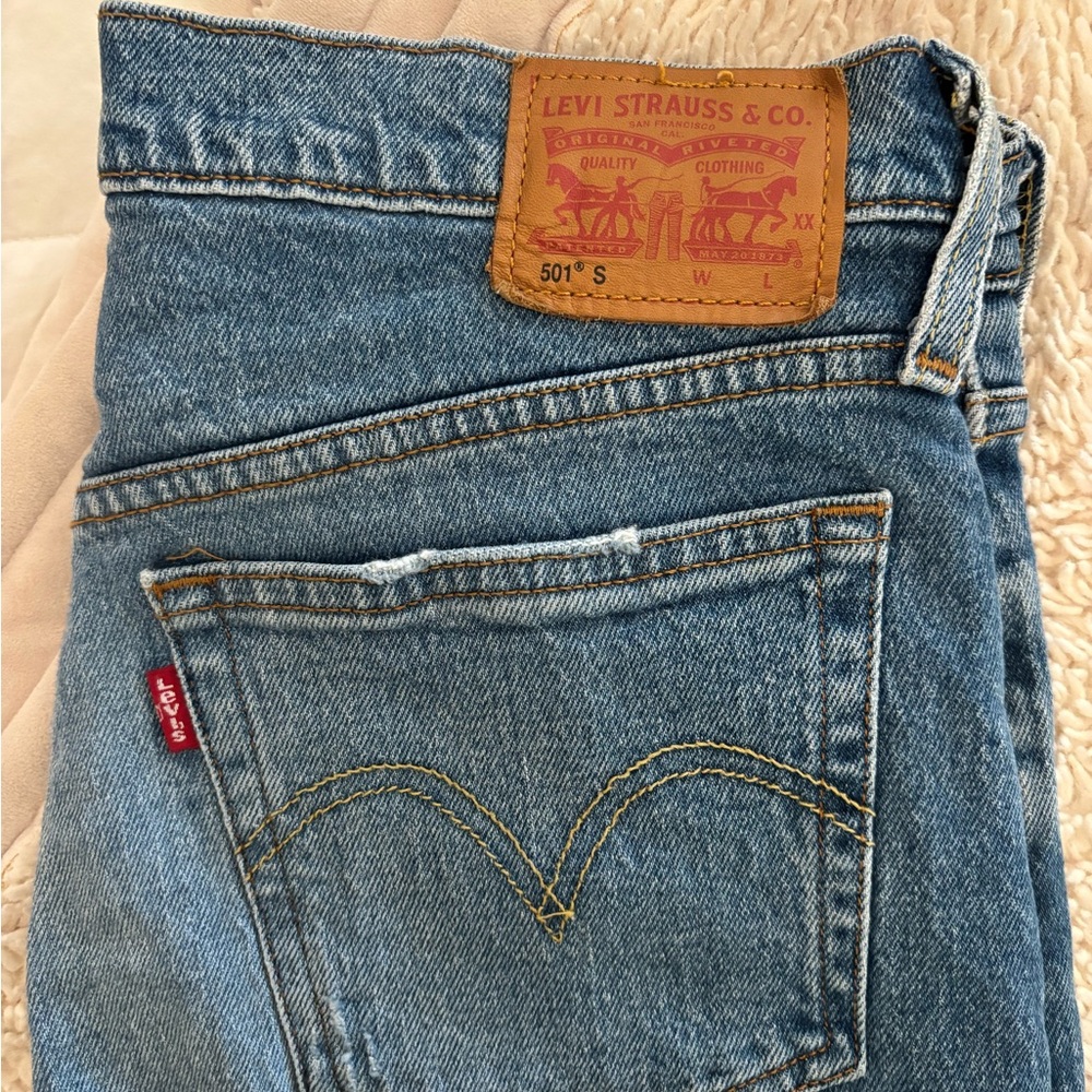 Levi's Blue Straight Leg Jeans Iconic Style